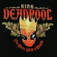 thumbnail image 2 of Deadpool T-Shirt Men's King Deadpool Merc With A Mouth Short Sleeve Top, 2 of 5