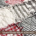 thumbnail image 4 of JCS Peppermint Red and White Tartan Plaid Homespun Cotton Fabric - Sold by the Yard, 4 of 5