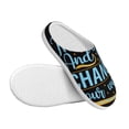thumbnail image 3 of Goofa Not All Those Who Wander Are Lost 2 Print Womens Mens Cotton Lightweight House Slippers , Washable Home Slippers,Indoor Comfy Bedroom Cozy Slippers-39/40, 3 of 7