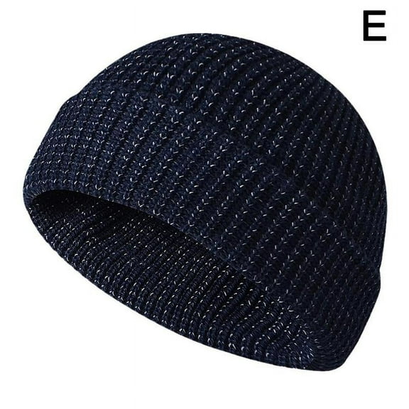 Sinhoon Men Women Magical High Visibility Reflective Beanie Hat Night Running Cycling Walking Safety Shinny Ski Caps Fall Winter Warm Knitted Hats