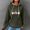 Armée Verte, variante sur Kcavykas Hauts pour Femmes en Liquidation, Chandail Raglan à Capuche à Fermeture à Glissière pour Femmes, Chandail Cardigan, Chandail à Manches Longues