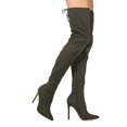 thumbnail image 2 of New Women Liliana Gisele-50A Thigh High Pointy Stretchy Drawstring Stiletto Boot, 2 of 3