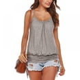 thumbnail image 2 of Women's Basic Solid Camisole, Adjustable Spaghetti Strap Tank Top, 2 of 6