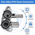 thumbnail image 4 of Car Zinc Alloy PCV Hose Connector Oil Water Separator Connector 11821AA660 for Forester Legacy, 4 of 5