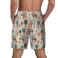 thumbnail image 4 of Uemuo Squirrels and Trees Pattern Mens Swim Trunks Quick Dry Board Shorts with Mesh Lining, Stretch Beach Shorts Quick Dry No-Chafing Board Shorts-Large, 4 of 9