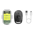 thumbnail image 1 of Multi-Color Remote-Controlled Strobe Light with 3.5H Flashing Runtime - 3.7V 350mAh Rechargeable Waterproof LED Lamp for Motorcycle, Bicycle, Drone, Car, Scooter & Electric Vehicle - Fast/Slow Strobe, 1 of 6