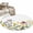 White, variant on Small Round Rug 3Ft Washable Non-Slip, Spring Floral Circle Area Rugs for Living Room Bedroom, Green Yellow Botanical Elegant Pastoral Indoor Floor Mats Carpet Runner for Home Decor