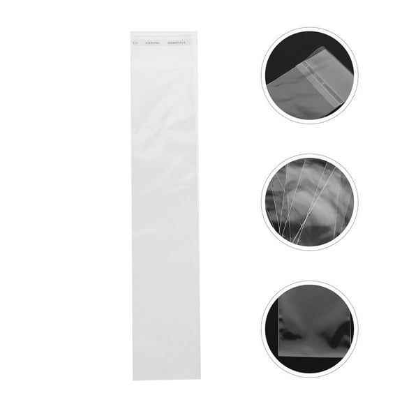 YSNOOWE Clear Resealable Cellophane Bags Wedding 500Pcs 9.8In