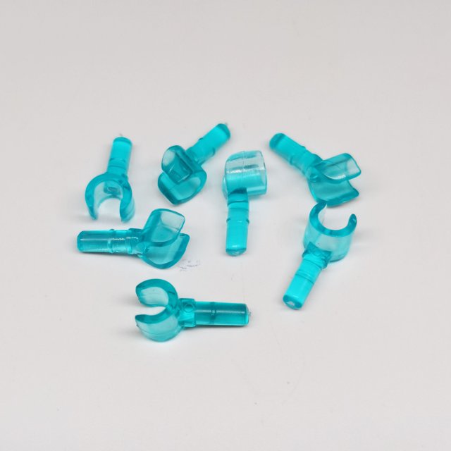 100pcs DIY MOC For 983 Building block Figures parts For Body Part Hand 55-Trans-L blue 100pcs