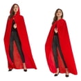 thumbnail image 2 of Halloween Devil Costume Set Vampire Cape Red Black Reversible Cloak... 2 of 14