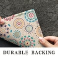thumbnail image 6 of Multicolor Ethnic Floral Pattern Door Rugs,Washable Non Slip Door Mats Indoor,Decorative Door Mats,Entry Mat Indoor for Entrance,Bedroom,Kitchen,Bathroom,17"x30", 6 of 6
