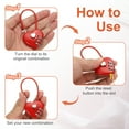 thumbnail image 4 of Uxcell Cable Combination Steel Rope for Gym Bikes Cabinets Wardrobes Small Fences 4.3" Pink, 4 of 7