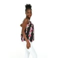 thumbnail image 5 of Hawaii Hangover Women's Hawaiian Spaghetti Strap Top in Pink Black Hibiscus Vine L, 5 of 5
