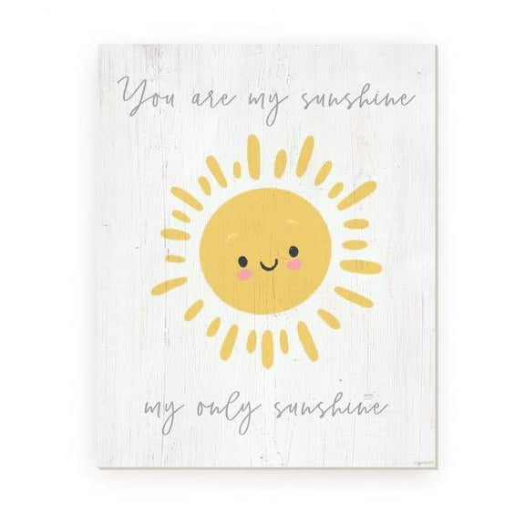 You Are My Sunshine Rustic Wood Wall Sign 12x15 (Unframed)