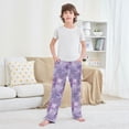 thumbnail image 6 of Purple Constellation Sky Pajama Pants Soft and Lightweight Elastic Waistband Pajama Pants, 6 of 8