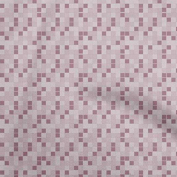 oneOone Cotton Poplin Pink Fabric Geometric Diy Clothing Quilting Fabric Print Fabric By Yard 56 Inch Wide