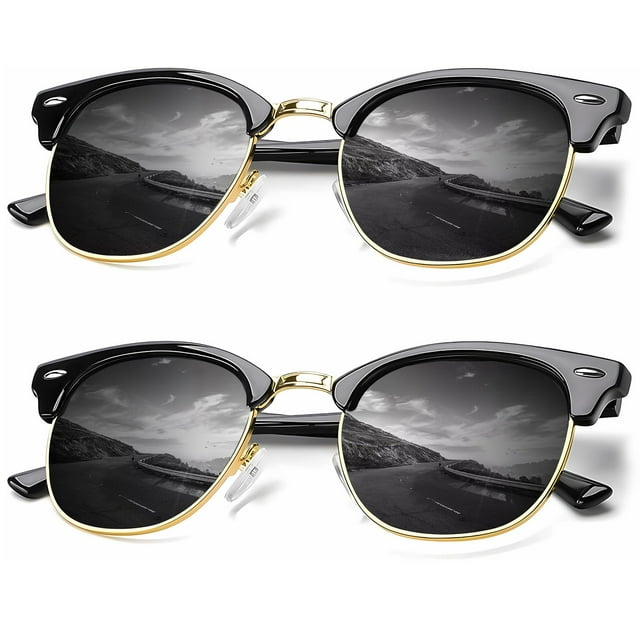 Anteojos de Sol Retro Clásicos Polarizados UV400 Unisex KALIYADI