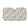 thumbnail image 6 of Honeii Cute Dinosaur Print Car Sunshade for Windshield,Car Cover Sunshade Protector,Foldable Front Window Sun Visor,Fits Cars, SUVs, Trucks, 6 of 6