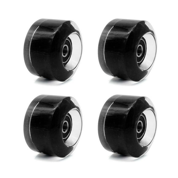 Labymos Double Row Wheel Slide Shoes Light Wheel Four Wheel Roller Skate Flash Wheel Skates Roller 4PC Double Row Roller Skates Accessories