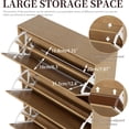 thumbnail image 5 of Fiogmub Shoe Cabinet with 3 Flip Drawers, Freestanding Shoe Storage Cabinet, Narrow Shoe Rack Organizer for Entryway, 5 of 9