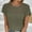 Green, variant on SNKSDGM Women's Plus Casual Easter Shirts Plus Size Tops for Women 4X-5X Dressy Women Fashion Solid Top Hollowed Out Breathable Short Sleeve T Shirt Casual Tops for Women Trendy