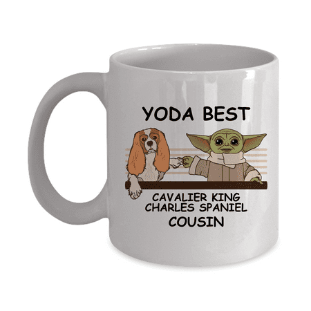 

Yoda Best Cavalier King Papa - Novelty Gift Mugs for Dog Lovers - Co-Workers Birthday Present Anniversary Valentines Special Occasion Dads Moms Family Christmas - 11oz Funny Coffee Mug