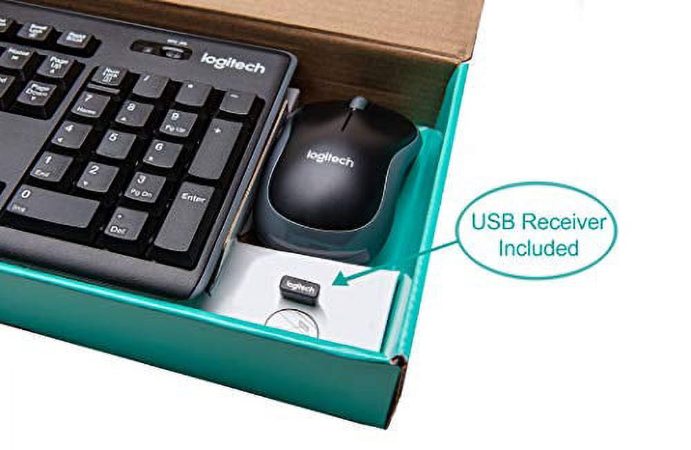 Logitech MK270 Wireless Keyboard and Mouse Combo - Keyboard and Mouse Included, Long Battery life