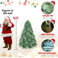 thumbnail image 3 of Cobear PVC Artificial Full Christmas Tree Holiday Xmas 4ft Blue PE/PVC mixed tree, 3 of 7