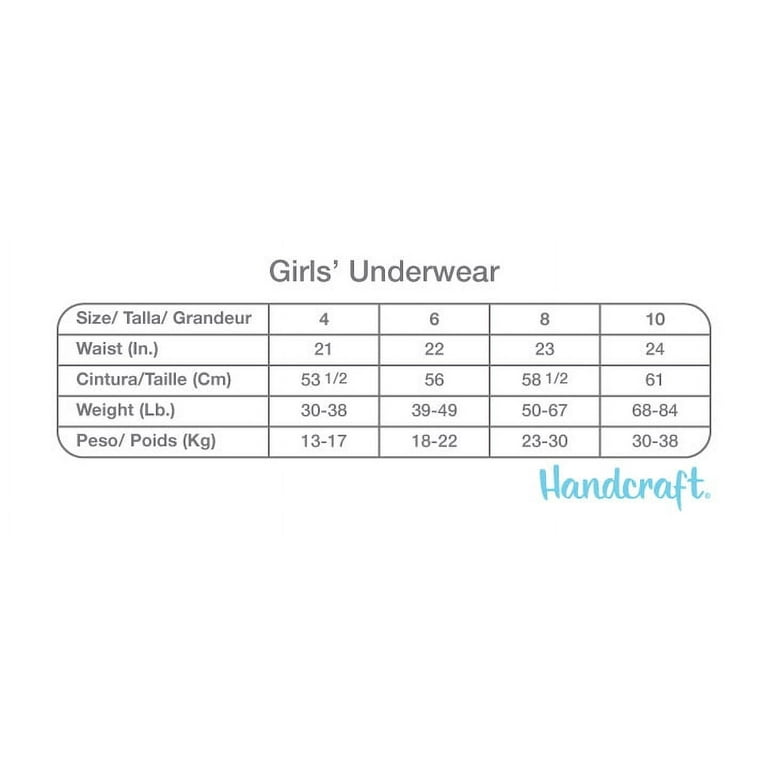 Girls Stitch 7 Pack Character Underwear, Size 4-6 