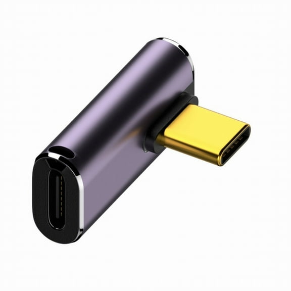 Xiwai USB4 Type C Male to Female 240W Power 40Gbps Data 8K Video Adapter Low Profile Left Right Angled for NS Phone Laptop