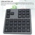thumbnail image 4 of Y 2.4g teclado numérico inalámbrico para computadoras portátiles, computadoras PC MacBooks & Tablets, Número Portátil de Doble Modo Recargible 35 Teclas para W,, 4 of 7