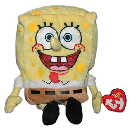 Ty Beanie Baby - SPONGEBOB SquarePants 8" Plush (BONUS 1 TY CARD & 1 FUN CHOPS)