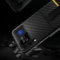 thumbnail image 2 of Allytech for Samsung Galaxy Z Flip 3 5G Case with Built-in Magnetic Kickstand, Luxury Carbon Fiber Texture Hard PC Bumper Shockproof Protective Case for Galaxy Z Flip3 2021, Yellow, 2 of 6