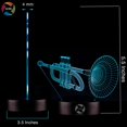 thumbnail image 4 of 3D Optical Illusion Night Light - 7 LED Color Changing Lamp - Cool Soft Light Safe for Kids - Solution for Nightmares - FYBTO s Tie Fighter, 4 of 5