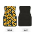 thumbnail image 2 of Fuzoiu Sunflowers Print Carpet Floor Mats for Car,Car Foot Mat Set,Universal Fit 4 Piece Mat Pad Set,Fits Most Cars Trucks Vans Sedans SUV Auto Carpet Mat Se, 2 of 7