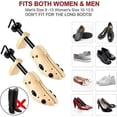thumbnail image 2 of Shoe Tree Shoe Expander - Premium Wooden Shoe Trees For Expanding And Shaping High Heeled And Flat Shoes, 2 of 5