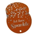 thumbnail image 1 of Inkdotpot Real Silver Foil Let Love Sparkle Wedding Tags Favor Hang Paper Tags 100 Pieces, 1 of 6