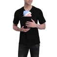 thumbnail image 3 of Mifsaly Dad and Mom Kangaroo Carrier Shirt v neck short sleeve tshirts unisex women men kangaroo shirt for dad and baby Pregnant Babies Wearing tops, 3 of 10
