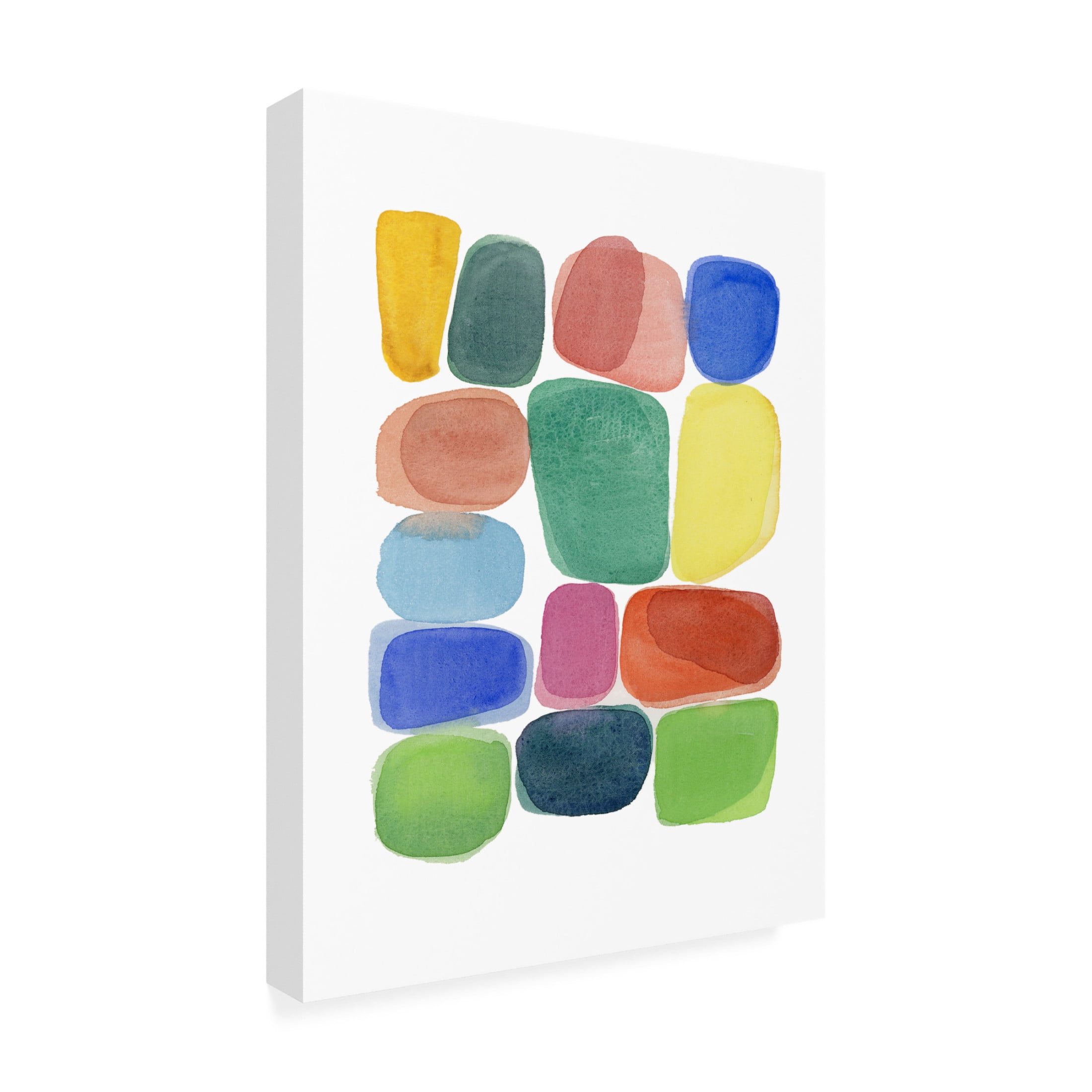 Trademark Fine Art Louise van Terheijden Color Blocks 3 Canvas Wall Art