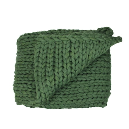 Northlight 50" x 60" Cable Knit Plush Throw Blanket ...