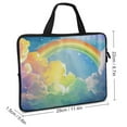 thumbnail image 2 of JRXY Rainbow Clouds Stars Neoprene Laptop Sleeve Carrying Bag Diving Fabric Tablet Cover 10inch, 2 of 5