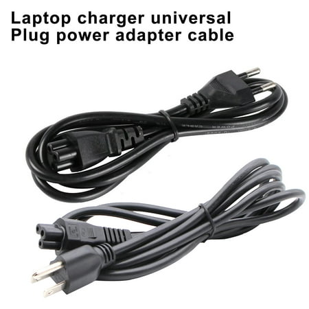 1.2/1.5m Universal Laptop Charger Plug Power Adapter Cord Cable with EU/US Plug