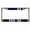 chrome/black blue/white, variant on Blue Lives Matter USA Flag Style Heavy Duty Metal License Plate Frame Personalised/Car Accessories Car Tag Holder Cover (Black/Blue/Silver)