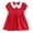 Red, variant on GiLiling Toddler Baby Girls Ruffles Ruched Dresses Summer Solid Casual Puff Sleeve Frills Doll Collar Skirt Dress Clothes (Light blue, 18-24 Months)