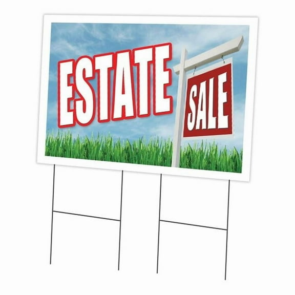 24 x 36 in. Estate Sale Yard Sign & Stake