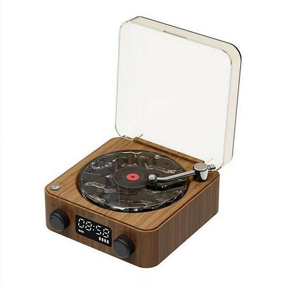 Waves Vinyl Player Bluetooth Speaker Portable Vintage Vinyl Speaker Wave Record Player Used for Bedroom Party Sports and leisure