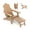 Coffee, variant on GVN Chaise Lounge Outdoor, Lounge Chair Outdoor,All-Weather HIPS Patio Adirondack Lounge Chair with Retractable Footrest-Black
