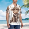 thumbnail image 3 of Disketp C Hawaiian Shirts for Men,Mens Casual Short Sleeve Button Down Shirts Beach Shirt,Small, 3 of 7