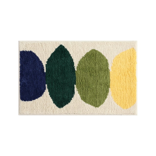 Inteprter Excelente alfombra de baño absorbente de agua diseñada para baño, alfombras de baño secas, alfombras de baño Juegos de accesorios de baño Limón