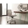 thumbnail image 5 of Casabianca Home ARCHIE office desk in walnut veneer with clear glass., 5 of 7